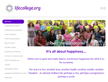 Tablet Screenshot of lifecollege.org